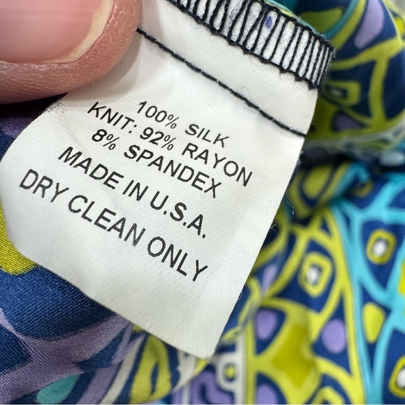 Alice & Trixie Silk Maxi Dress Watercolor open back sleeveless sz small - Picture 4 of 5